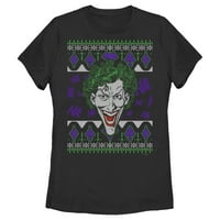 Ženski Batman Joker džemper grafički Tee Crni veliki