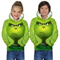 Smiješni Božićni džemper za dječake i djevojčice, 3d Hoodie-Cool uzorak