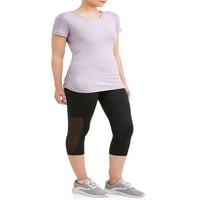 Athletic Works Womens Athleisure Ruched Ss Tee