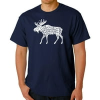 Muška riječ Art T-shirt-Moose