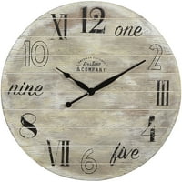 FirsTime & Co.® Wheeler seoska kuća zidni sat za štalu, seoska kuća, Analog, In
