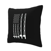 Ribolov američka zastava Throw jastučnice Home Decor udoban jastuk navlake za krevet Sofa Auto poklone