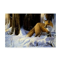 Zaštitni znak likovne umjetnosti' Sakrij i traži crvenu lisicu ' platno Umjetnost Michaela Buddena