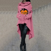 Viadha ženski modni casual Halloween tiskani bluza s dugim rukavima s kapuljačom pulover vrhova duksera na čišćenju
