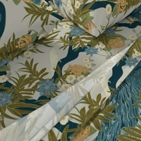 Plahte od pamuka, Kalifornijski kraljevski Set - egzotični paun cvjetni Kokatil tropsko botaničko Drvo maksimalistički veliki broj ptica Print prilagođena posteljina od Spoonflower