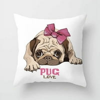 Slatka Pug Buldog Sofa Dekorativni Jastuk Navlake Jastučnica Za Dnevni Boravak Personalizirani Poliester