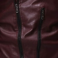 Ženski zimski kaputi muška kožna jakna modni stalak ovratnik Punk motocikl oprana koža dugi rukavi bez kapuljača Casual Outwear & jakne ženska vanjska odjeća kaputi