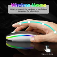 2.4 GHz i Bluetooth miš, punjivi bežični LED miš za Allview City Life takođe kompatibilan sa TV laptopom