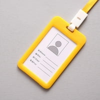 Clearsance YoHome Prijenosni šareni zaposlenik Plastični ID ID kartice Naziv oznake remen za vrat žuto