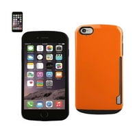 Futrola za Iphone Plus Candy štit sa držačem kartice u narandžastoj boji za upotrebu sa Apple iPhoneom