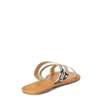 Melrose Ave ženske FAU kožne prste petlje zastrašujuće ravne sandale