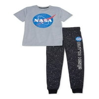 Spavaj na IT dječacima 6- NASA JOGGERS sa kratkim rukavima set pidžame