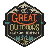 Clarkson Nebraska Naljepnica S Vinil Naljepnicom Za Dizajn Na Otvorenom