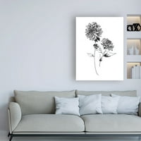 Zaštitni znak likovne umjetnosti 'sketchbook Flowers on White IV' Canvas Art by Wild Apple Portfolio