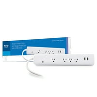Array by Hampton HE Wi-Fi sa 4 utičnice Smart Power Strip i zaštita od prenapona sa USB portovima