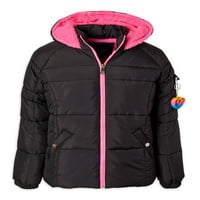 Ograničeno također Puffer jakna za djevojčice sa podstavom kapuljače od Sherpa flisa, veličine 2T-4T