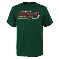 Omladinski Zeleni Minnesota Wild Stick Logo T-Shirt