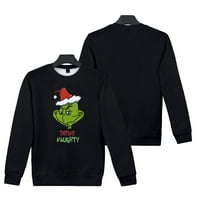 Božićna dukserica Grinch Xmas Top Dug rukav pulover