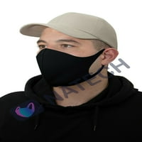 Set modne maske za crno lice periva Unise maska za odrasle za višekratnu upotrebu