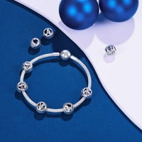 Southwit Letter Alphabet Charm Sterling Silver A-Z početne perle odgovaraju ženskoj Evropskoj narukvici i ogrlici