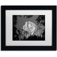 Zaštitni znak Likovna umjetnost Yosemite BW Umjetnost platna Pierre Leclerc, bijeli mat crni okvir