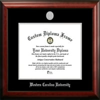 Univerzitet zapadne Karoline 14W 11h srebrni reljefni okvir za diplomu