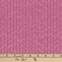David Textiles 44 pamučna linija pletena tkanina yd Bolt, Pink
