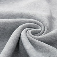 Aufmer Dukseri za čišćenje za žene Labavi fit grafički preveliki pulover, casual modne bluze ispisane dugih rukava s dugim rukavima dvije linije jesen