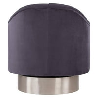 Meridian Furniture Inc Farrah Velvet Accent Stolica