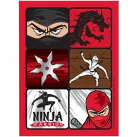 Listovi Naljepnica Za Ninja Ratničku Zabavu
