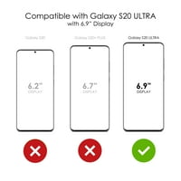 Razlikovanje Clear Shootfofofofoff Hybrid futrola za Galaxy S Ultra 5g - TPU branik akrilni zaštitni ekran