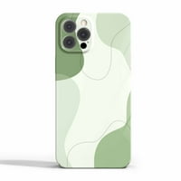 Estetska žalfija Zelena linija futrola za iPhone Pro, estetski umjetnički dizajn zaštitna futrola s punim