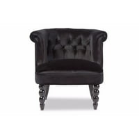 Baxton Studio Fla Victorian Velvet Tapacirana akcentna stolica