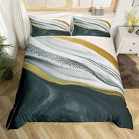 Marbling poplun Cover Queen Ombre Art posteljina Set za djecu dječaka djevojčice, mramora uzorak štampani apstraktne jorgan poklopac Magenta mramora Vein Bed Set, bijele zlatne mramora Home Decor