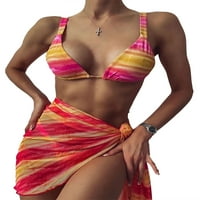 Pfysire Ženski Podstavljeni Bikini Set Kupaćih Kostima Kupaćih Kostima Tie Dye S