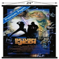 Star Wars: Povrat Jedi - jedan zidni poster sa drvenim magnetnim okvirom, 22.375 34