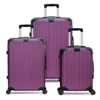 Hikolayae Geometric Collection Hardside Spinner setovi za prtljag u Lila Purple, - TSA brava