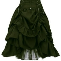 Gothic Renesansna haljina za žene viktorijanske vještice haljina s korzetom Halloween festivali bez rukava