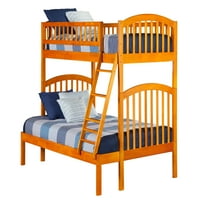 Richland krevet na kat blizanci preko pune u više boja i konfiguracija