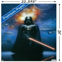 Star Wars: Saga - Vader u svemirskom zidnom posteru s push igle, 22.375 34
