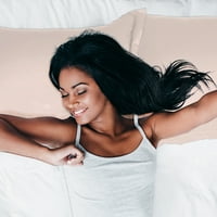 Jedinstvene povoljnije satenski svileni jastuk Shams Light Tan Standard