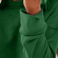 Ženska casual crewneck dukserska majica s dugim rukavima, majice s dugim rukavima Labavi fit pulover vrhovi
