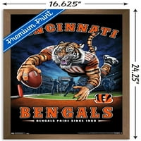 Cincinnati Bengals-Zidni Poster Za Kraj Zone, 14.725 22.375
