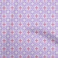 Onuproone pamučna svila srednje ljubičasta tkanina azijska Ikat DIY odjeća za prekrivanje tkanine Tkanina