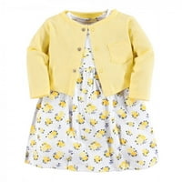 Djevojka za bebe i djevojačke haljine za djecu i mališani, žuti cvjetni, 3-mjeseci