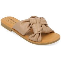 Kolekcija Journee Womens Kianna Tru Udobne pjene Slight Puffy Flat Sandal