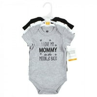 Hudson Baby novorođenčad bodysuits, mama tata mjesec nazad, 12-mjeseci